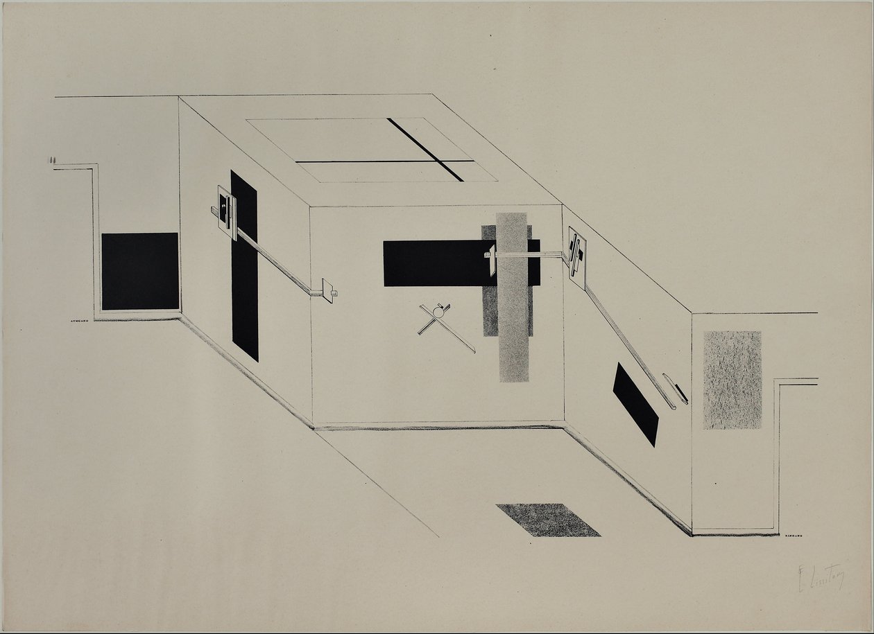 Kestnermappe Proun, Rob. Levnis and Chapman GmbH Hannover -6 autorstwa Eliezer Markowich Lissitzky