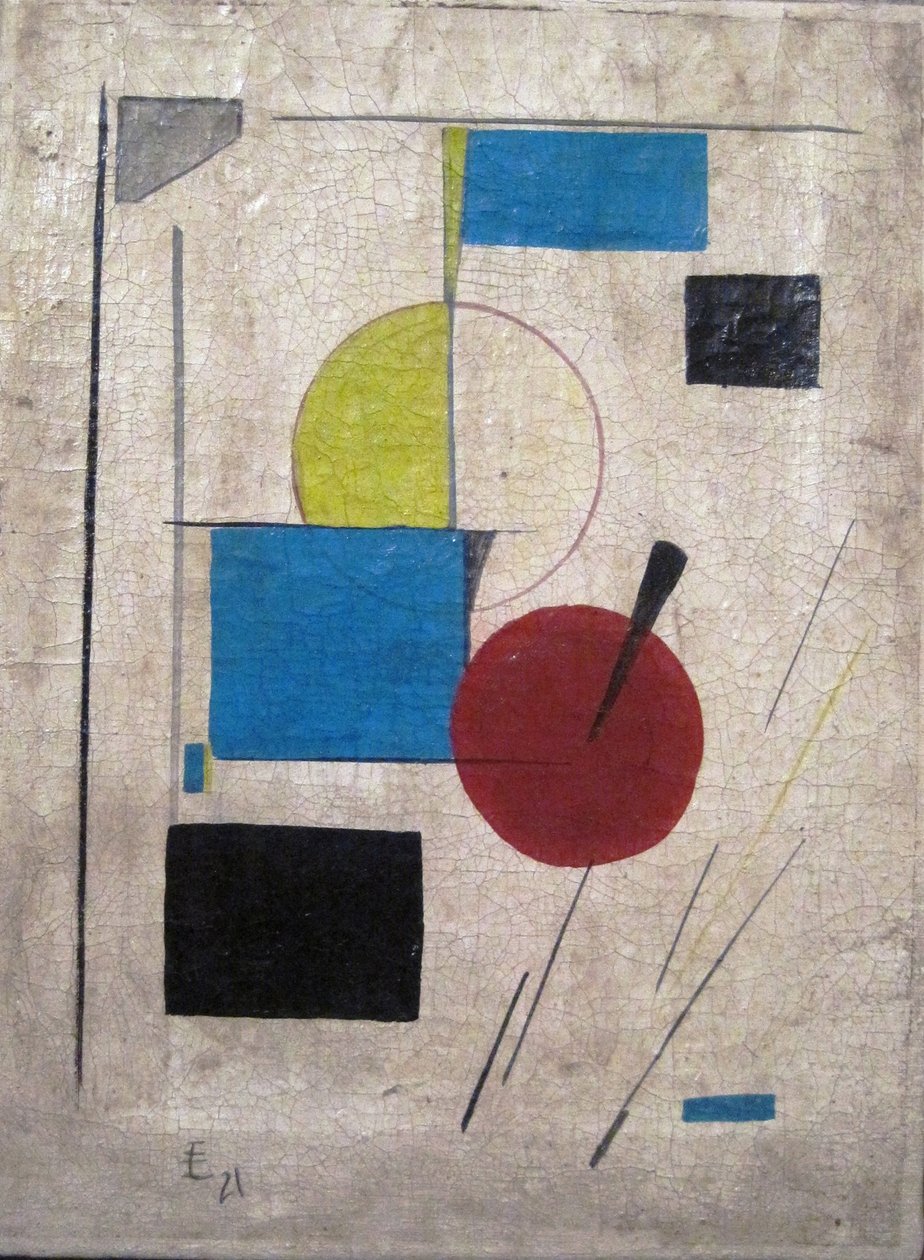 Kompozycja suprematystyczna, 1921 autorstwa Eliezer Markowich Lissitzky