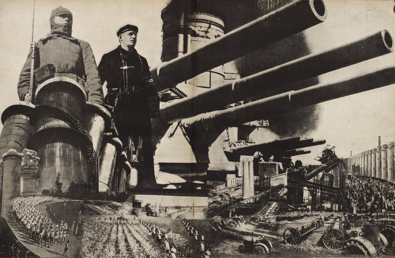 Armia Czerwona. Ilustracja z ZSRR buduje socjalizm, 1933. autorstwa Eliezer Markowich Lissitzky