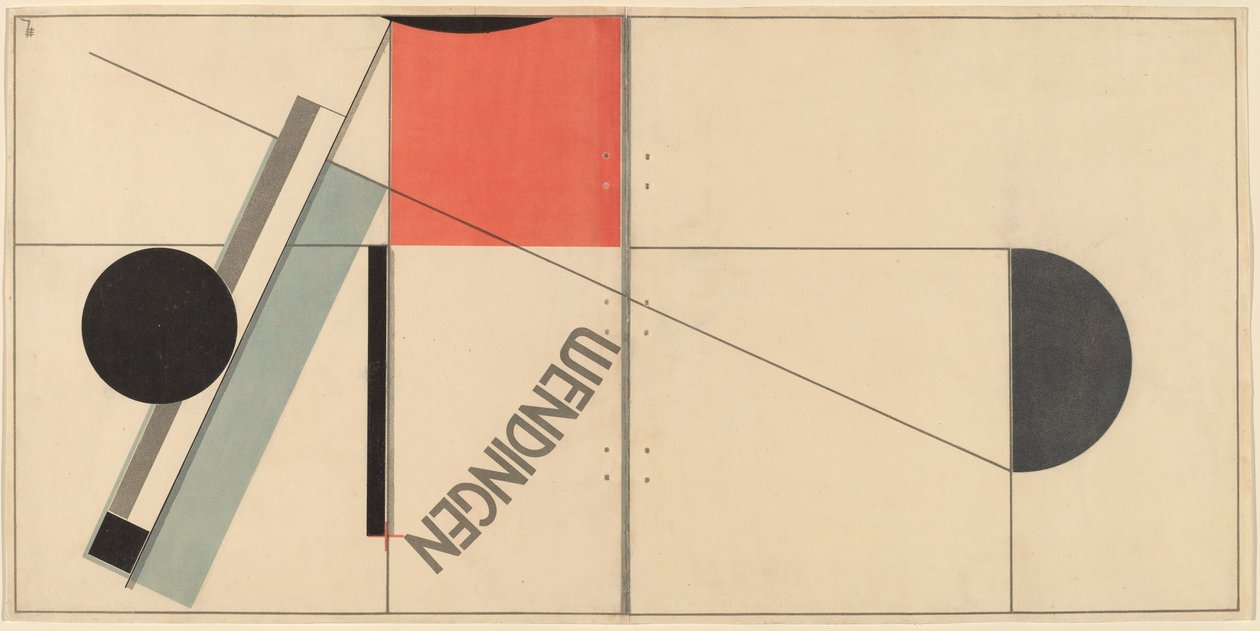 zwroty akcji autorstwa Eliezer Markowich Lissitzky