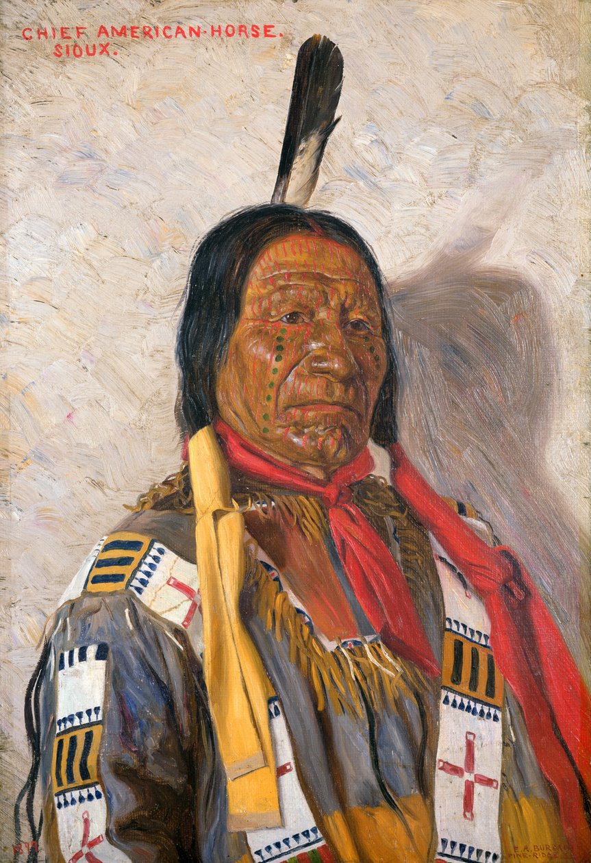 Chief American Horse autorstwa Elbridge Ayer Burbank