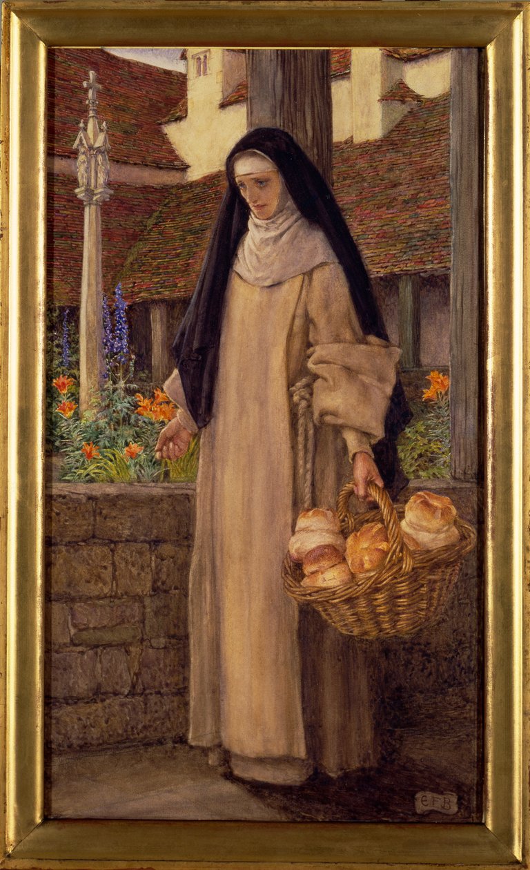 Ginewra – „Przed przyjściem grzesznej królowej” autorstwa Eleanor Fortescue Brickdale