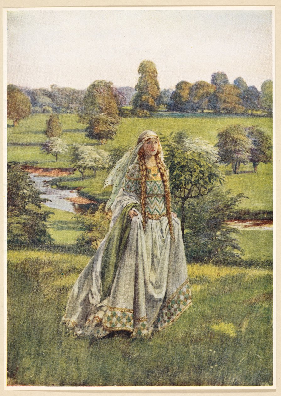 Ginewra, ze „Złotej księgi sławnych kobiet” Eleanor Fortescue-Brickdale autorstwa Eleanor Fortescue Brickdale