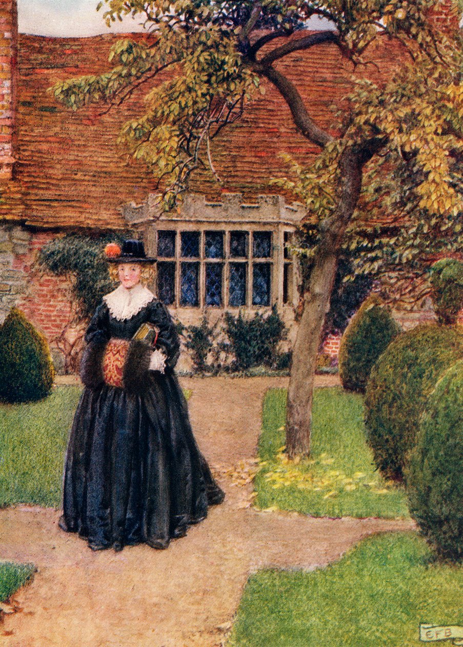 Ilustracja do wiersza Herricka The Poetry of Dress z książki „Złoty skarbiec pieśni i liryki Palgrave