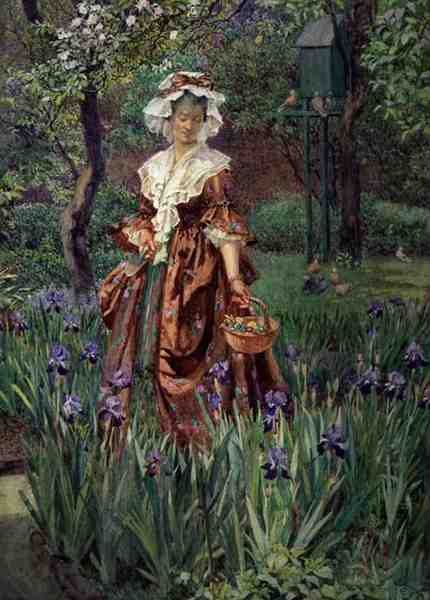 Madame Placid (akwarela na papierze) autorstwa Eleanor Fortescue Brickdale