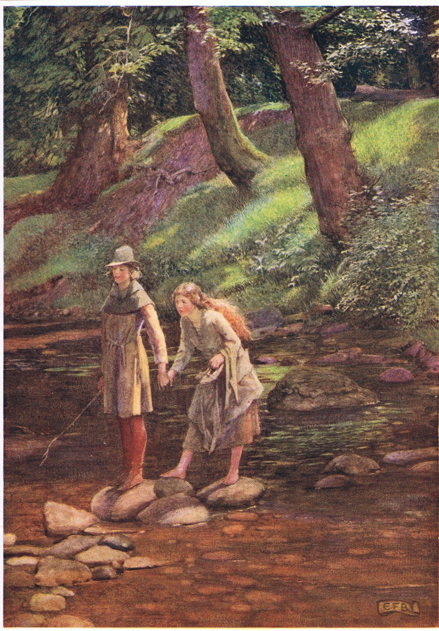 Rosalind i Celia (lito) autorstwa Eleanor Fortescue Brickdale