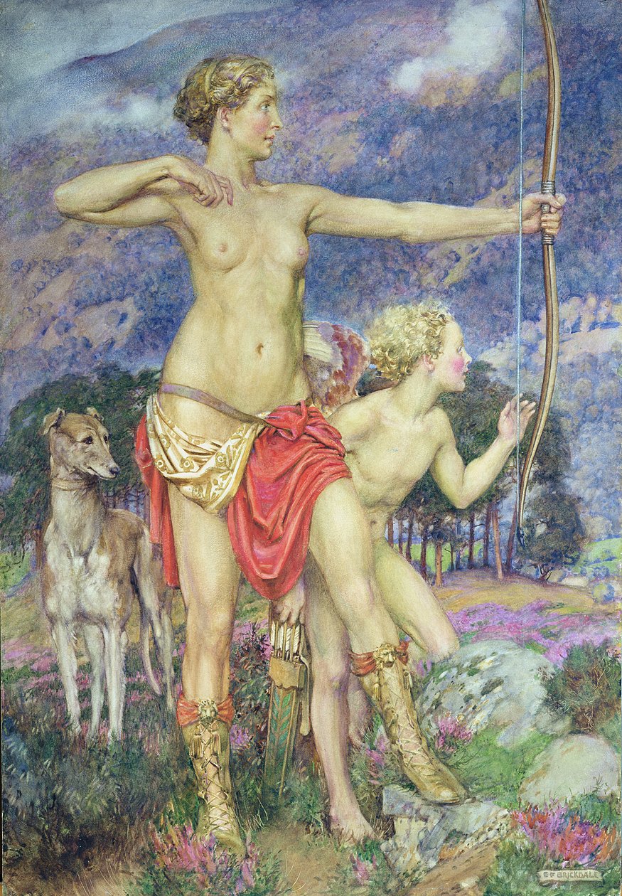Strzała (akwarela na papierze) autorstwa Eleanor Fortescue Brickdale