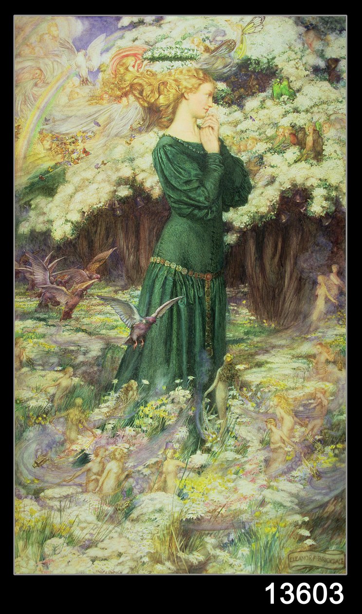 Świat kochanka (akwarela na papierze) autorstwa Eleanor Fortescue Brickdale