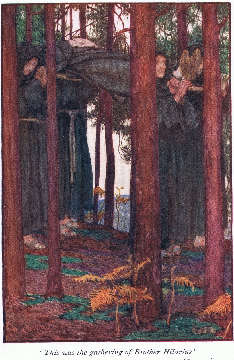 To było spotkanie brata Hilariusa autorstwa Eleanor Fortescue Brickdale
