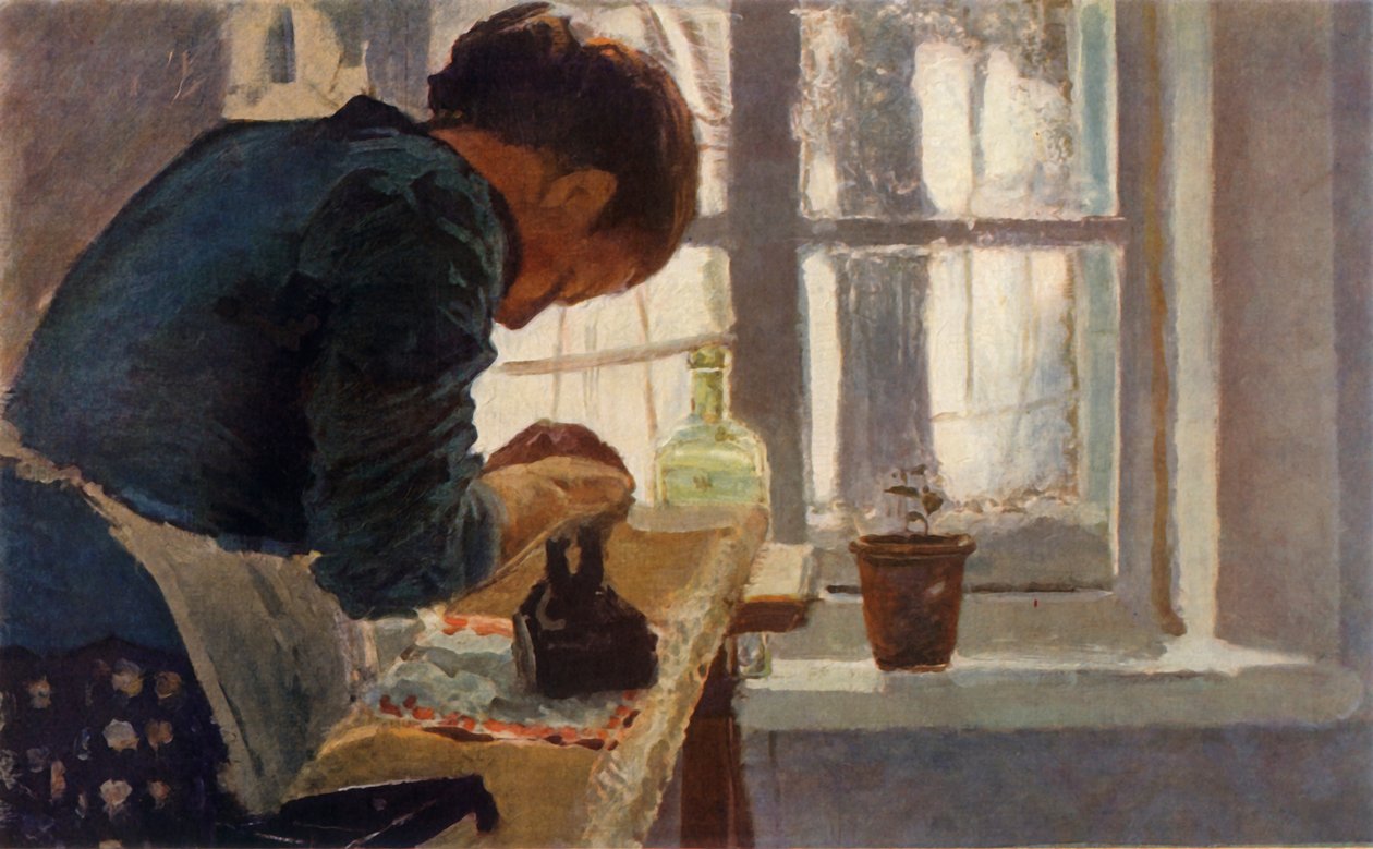 „Praczka”, koniec XIX wieku, 1965. autorstwa Elena Dmitrievna Polenova