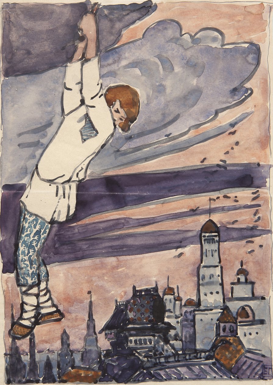 Ilustracja do Opowieści Synko-Philipko autorstwa Elena Dmitryevna Polenova