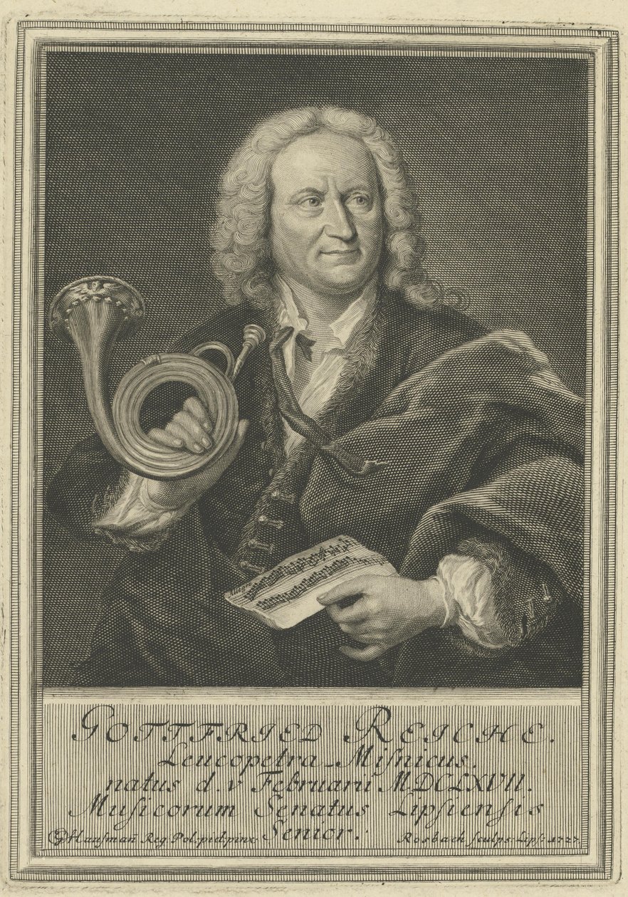 Gottfried Reiche autorstwa Elias Gottleib Haussmann