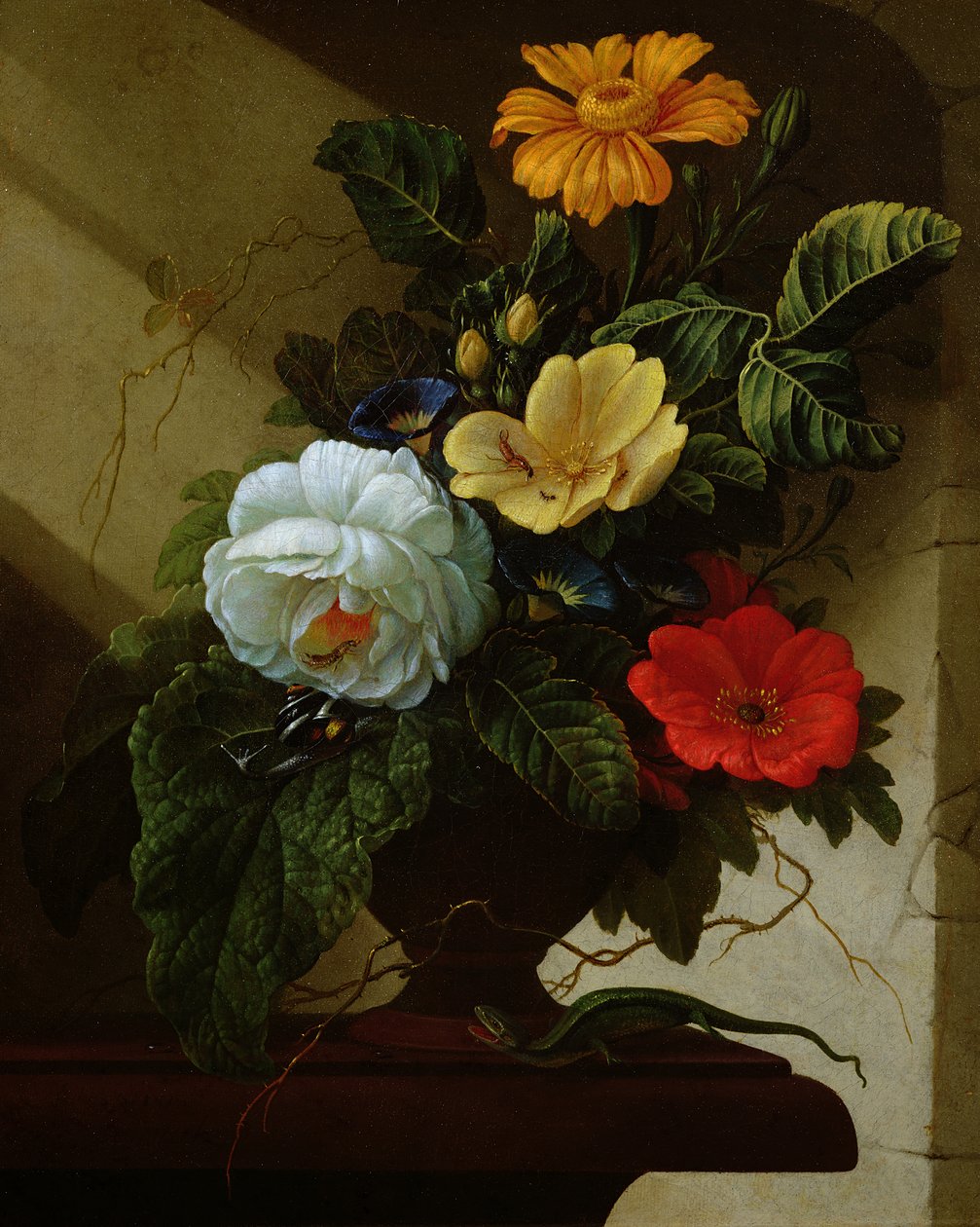 Martwa natura z kwiatami autorstwa Elias van den Broeck