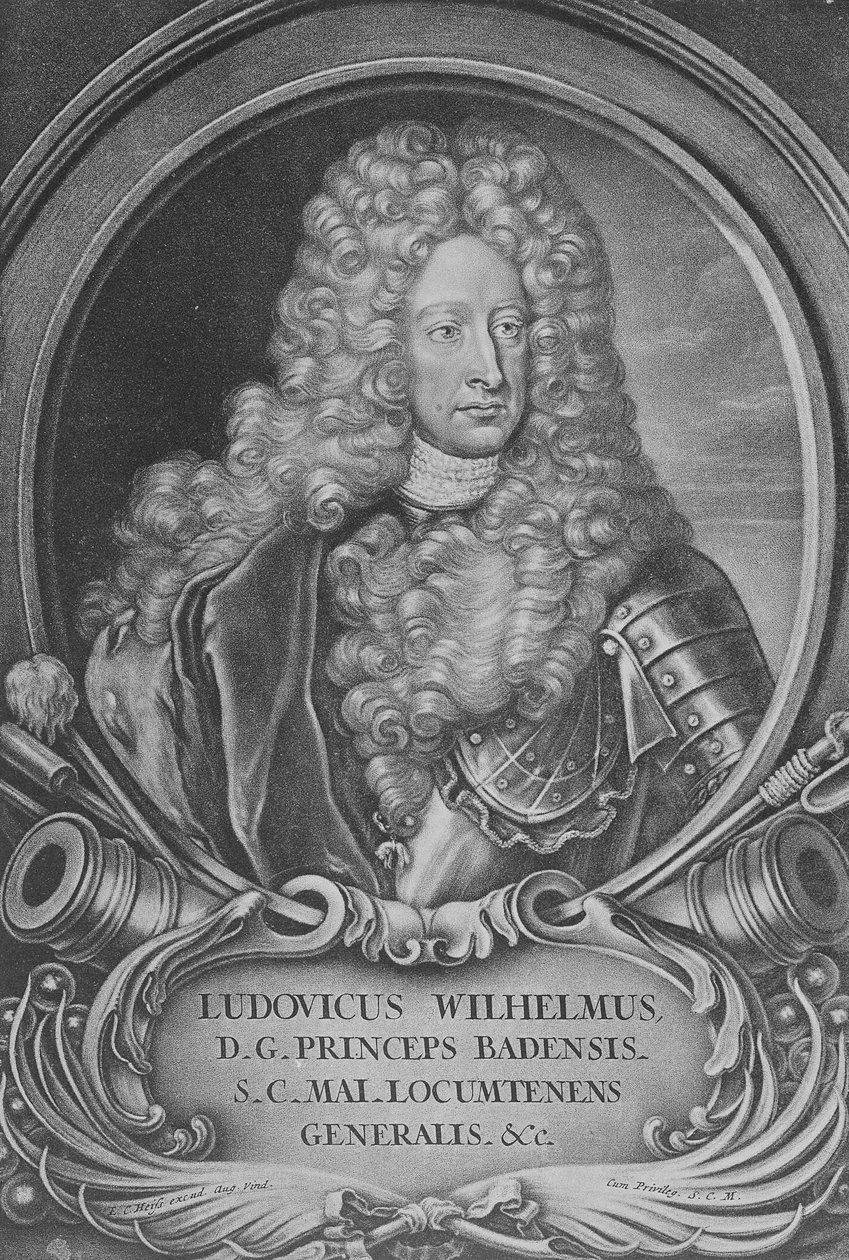 Ludwig Wilhelm z Baden-Baden autorstwa Elias Christoph Heiss
