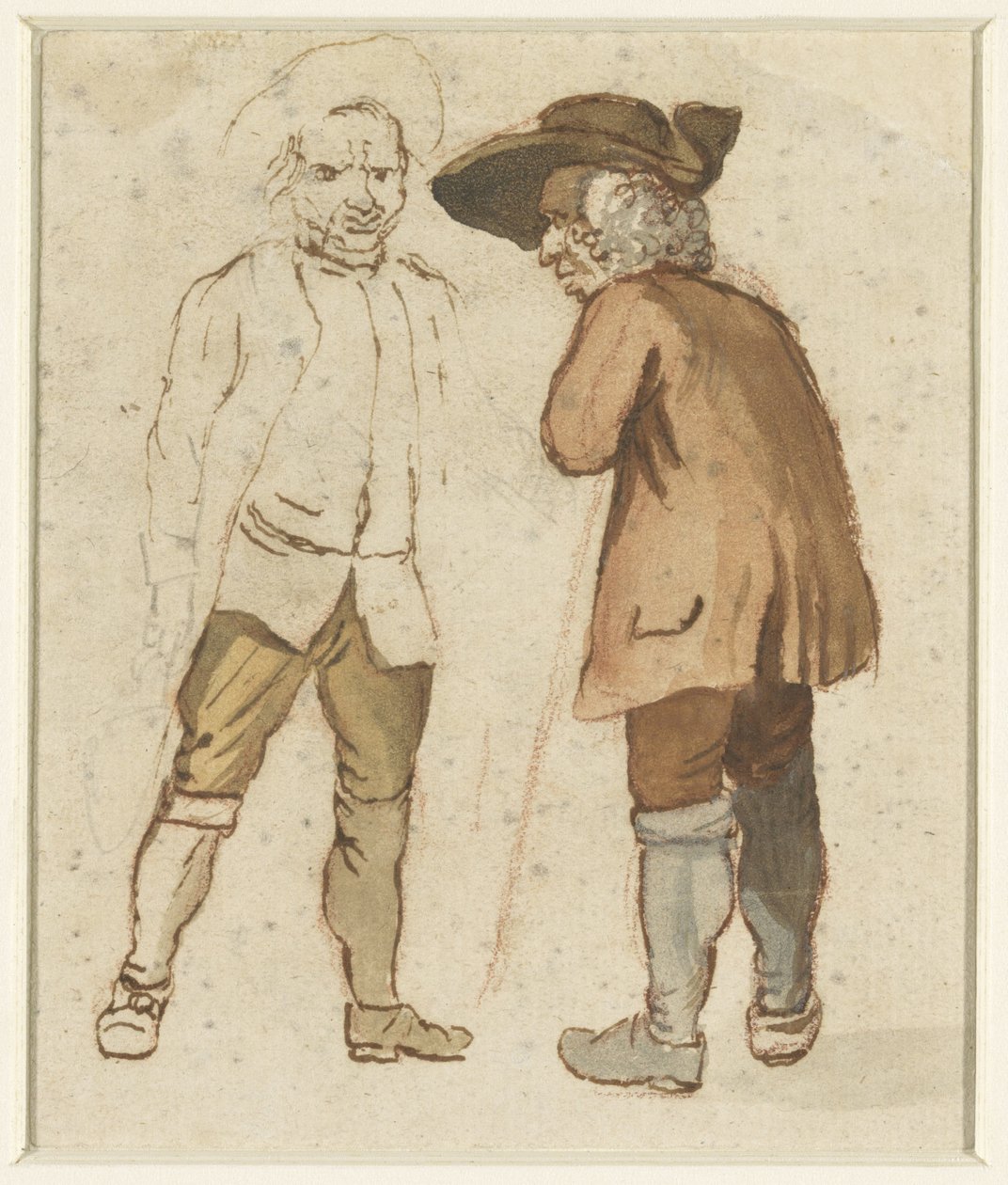 Dwóch starych rolników w rozmowie autorstwa Elias Martin (possibly)