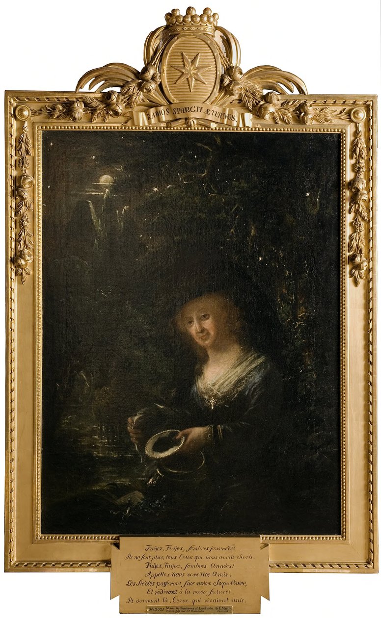 Maria Gyllenstierna von Lundholm (1716-1783), Baronin, verheiratet mit dem Ratsherrn Baron Esbjörn Kristian Reuterholm autorstwa Elias Martin