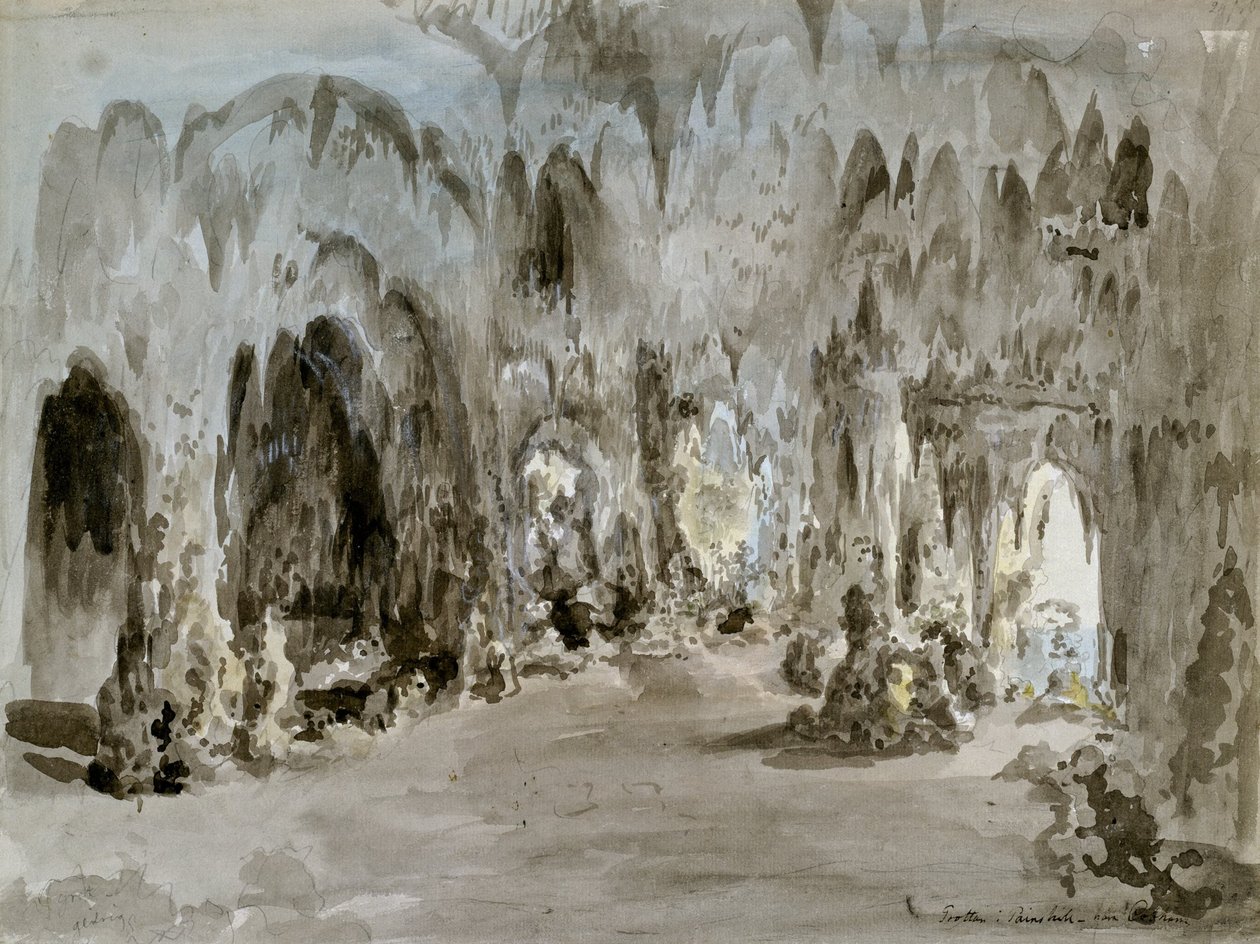 Grota w Painshill autorstwa Elias Martin