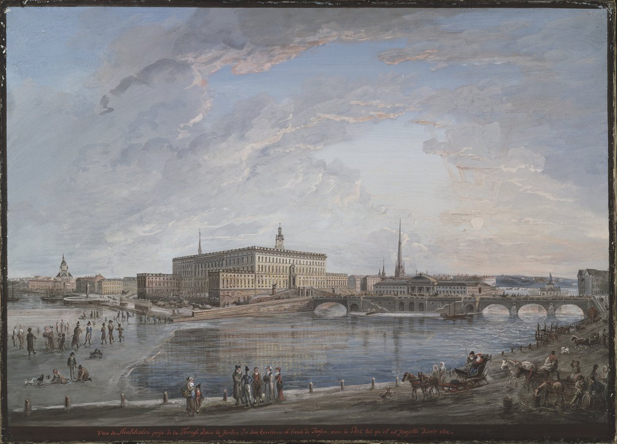 Widok Sztokholmu autorstwa Elias Martin