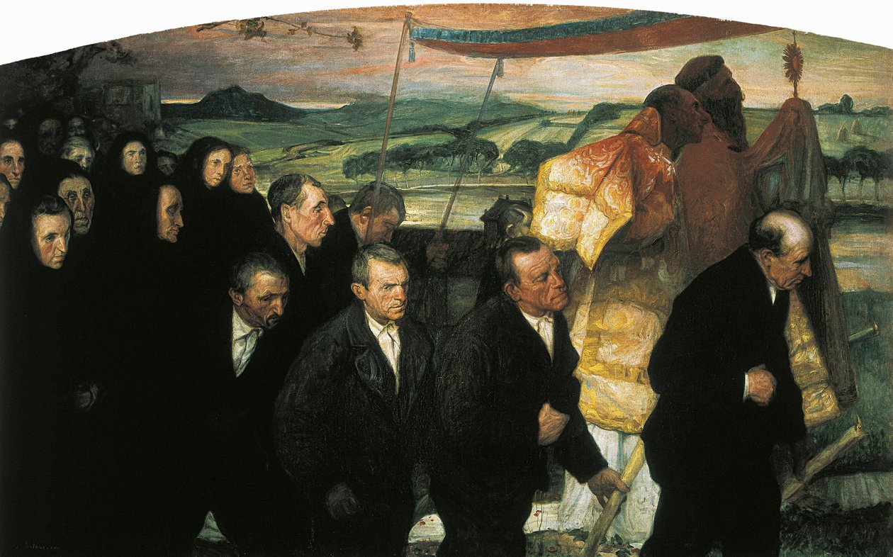 Procesja Bożego Ciała w Lezo autorstwa Elias Salaverria Inchaurrandieta