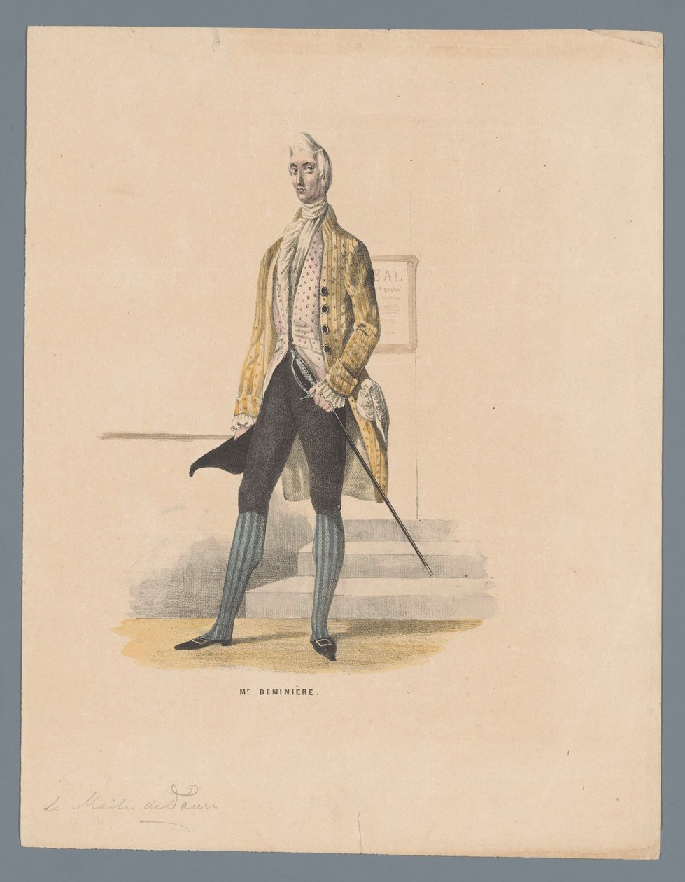 Pan Deminière (tytuł na obiekcie) autorstwa Elias Spanier (attributed to)