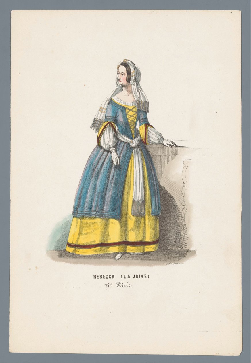 Rebecca (La Juive) / XV wiek (tytuł na obiekcie) autorstwa Elias Spanier