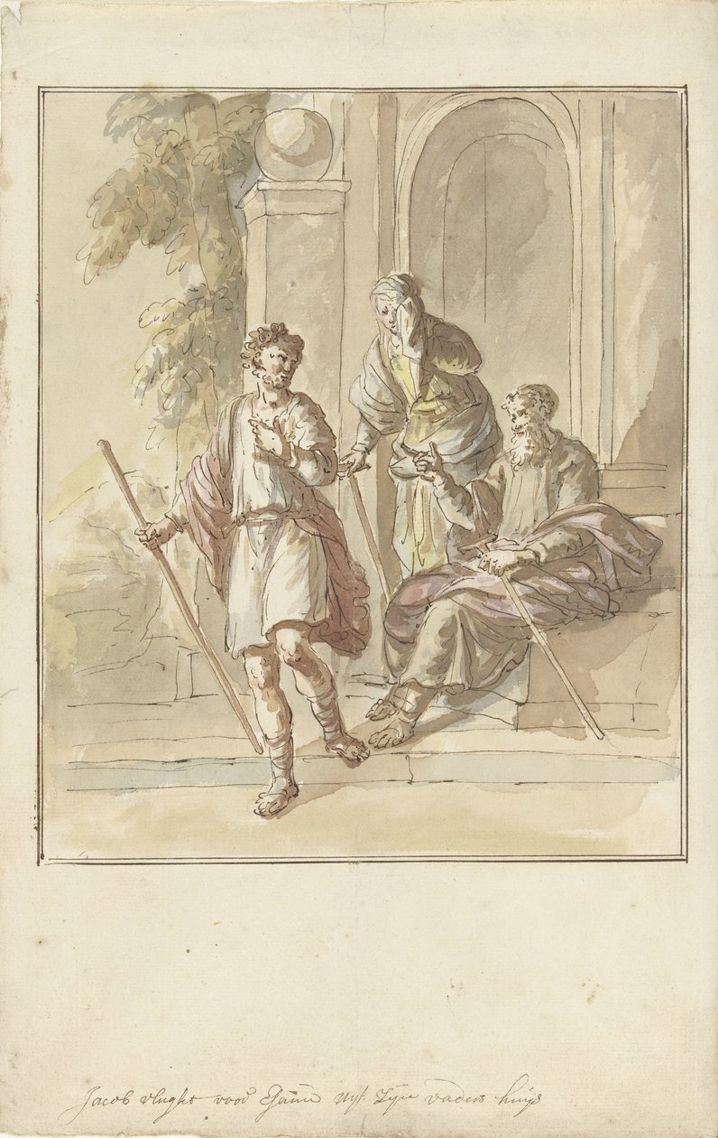 Jakub ucieka z domu rodzinnego autorstwa Elias van Nijmegen