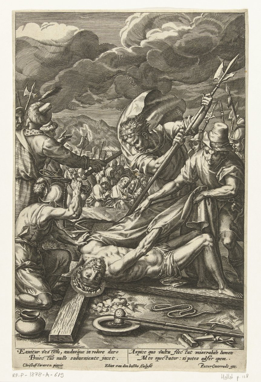 Chrystus odarty z szat Męka Chrystusa (tytuł serii) autorstwa Elias van den Bossche