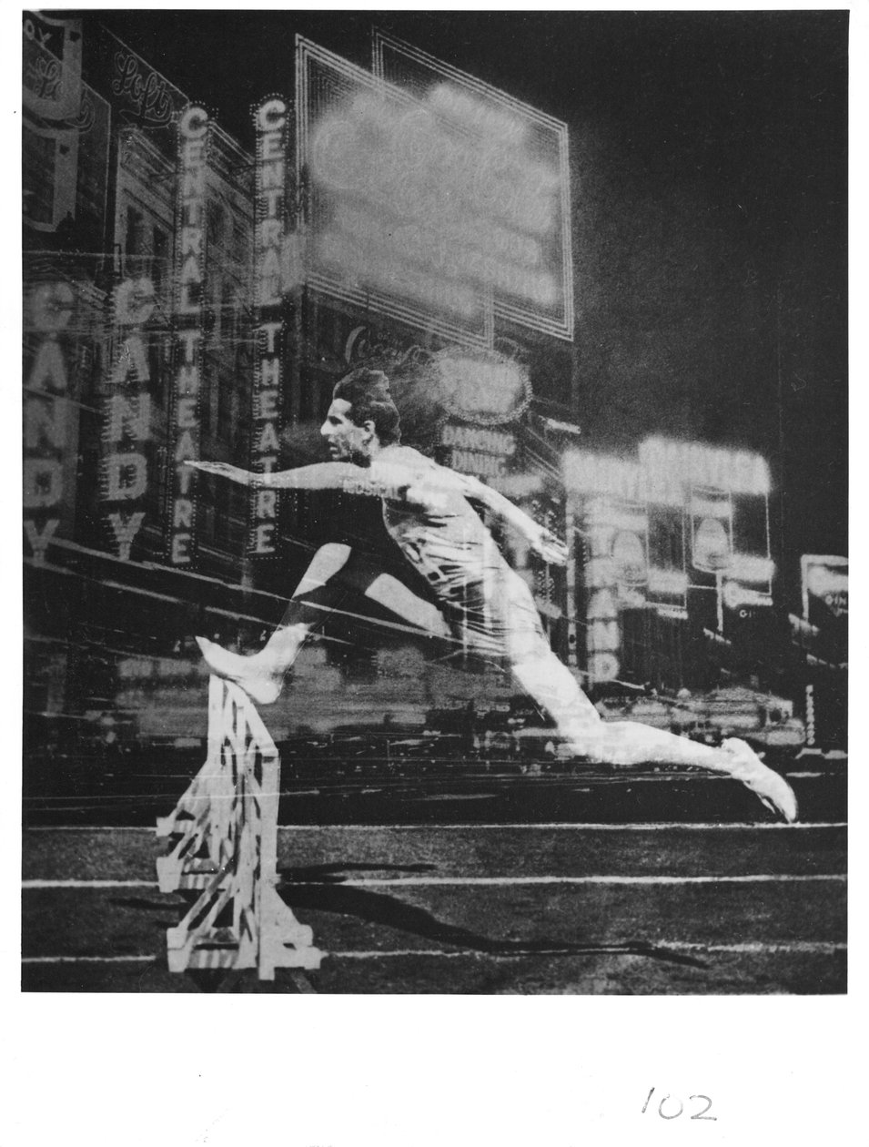 Fotogram, superpozycja, 1930 (fotogram) autorstwa Eliezer Markowich Lissitzky