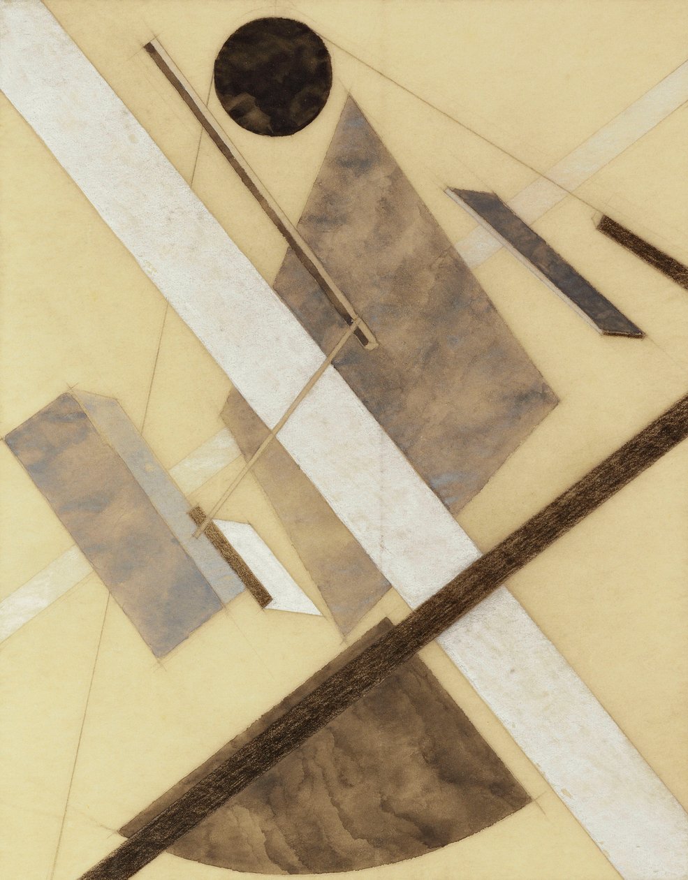 Proun: Ścieżka energii i przepływów dynamicznych, ok. 1920 autorstwa Eliezer Markowich Lissitzky