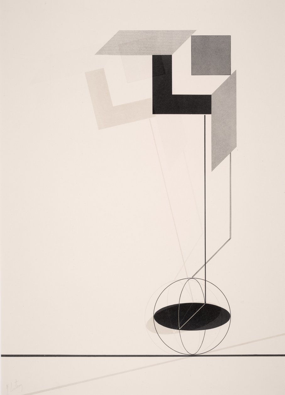 Bez tytułu, 1923 autorstwa Eliezer Markowich Lissitzky