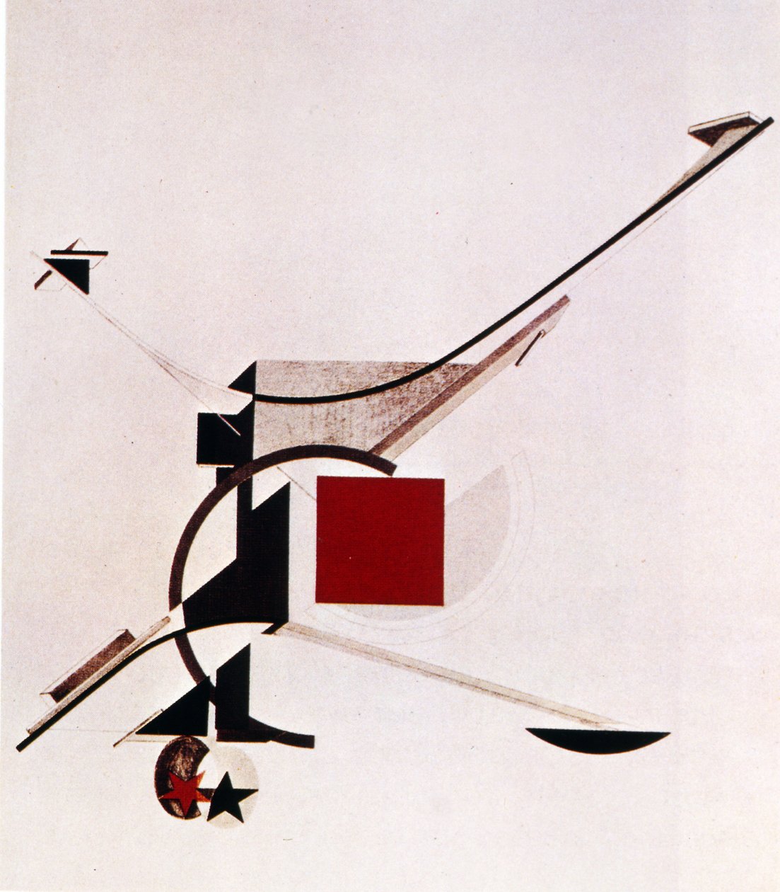 Zwycięstwo nad Słońcem autorstwa Eliezer Markowich Lissitzky