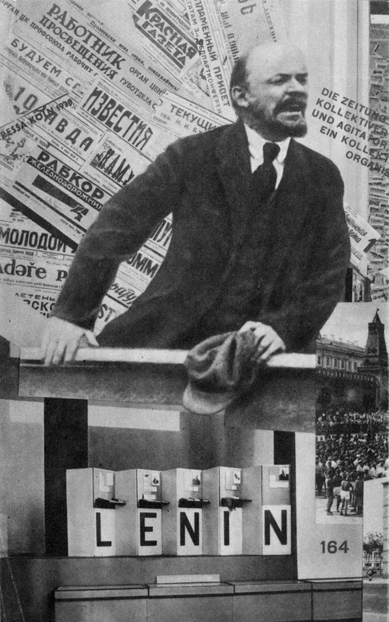 Okładka katalogu Pawilonu Związku Radzieckiego na Międzynarodową Wystawę Prasową, Kolonia, 1928 autorstwa Eliezer Markowich Lissitzky