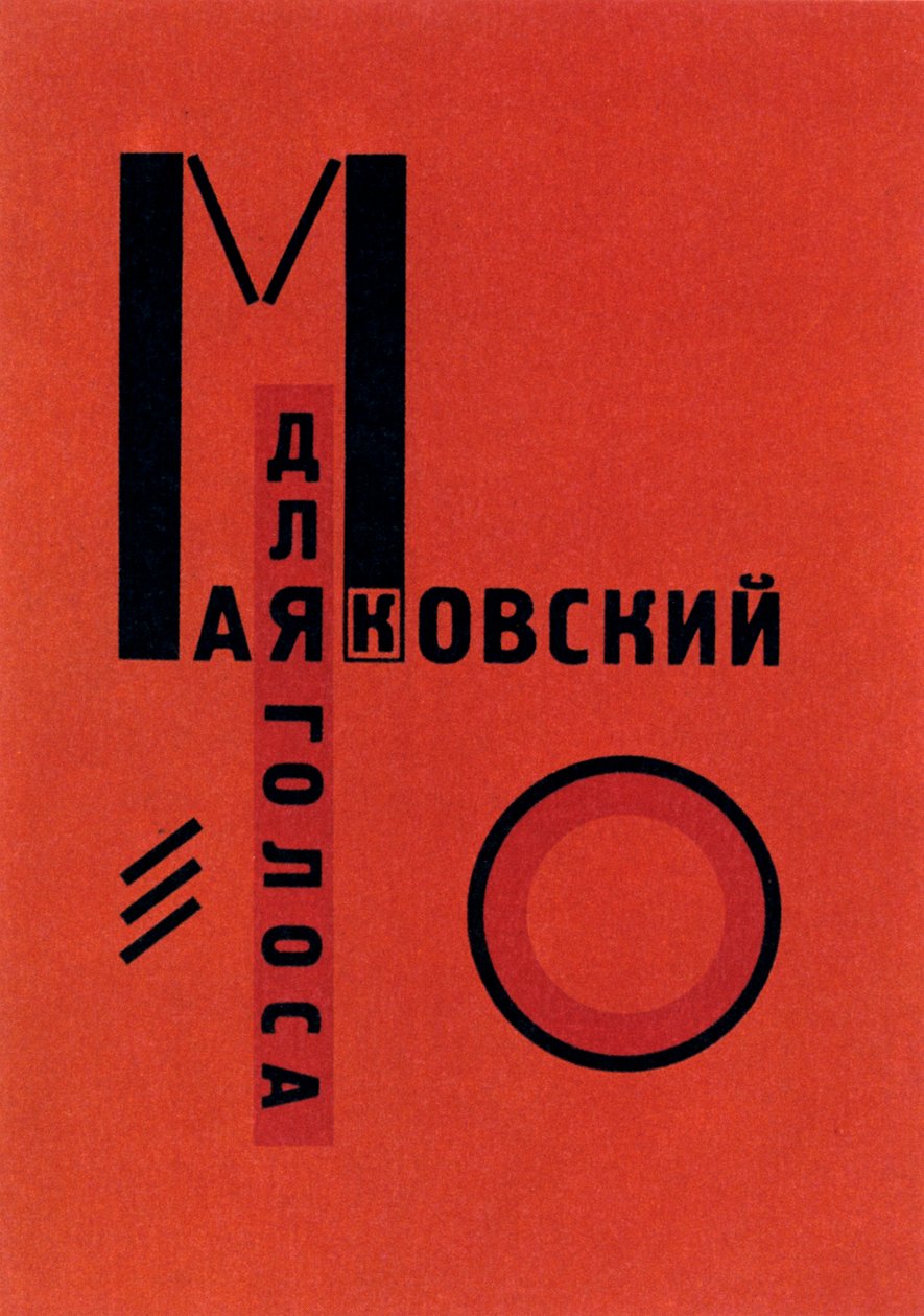 Dlia Golosa For the Voice, Berlin, 1923 autorstwa Eliezer Markowich Lissitzky