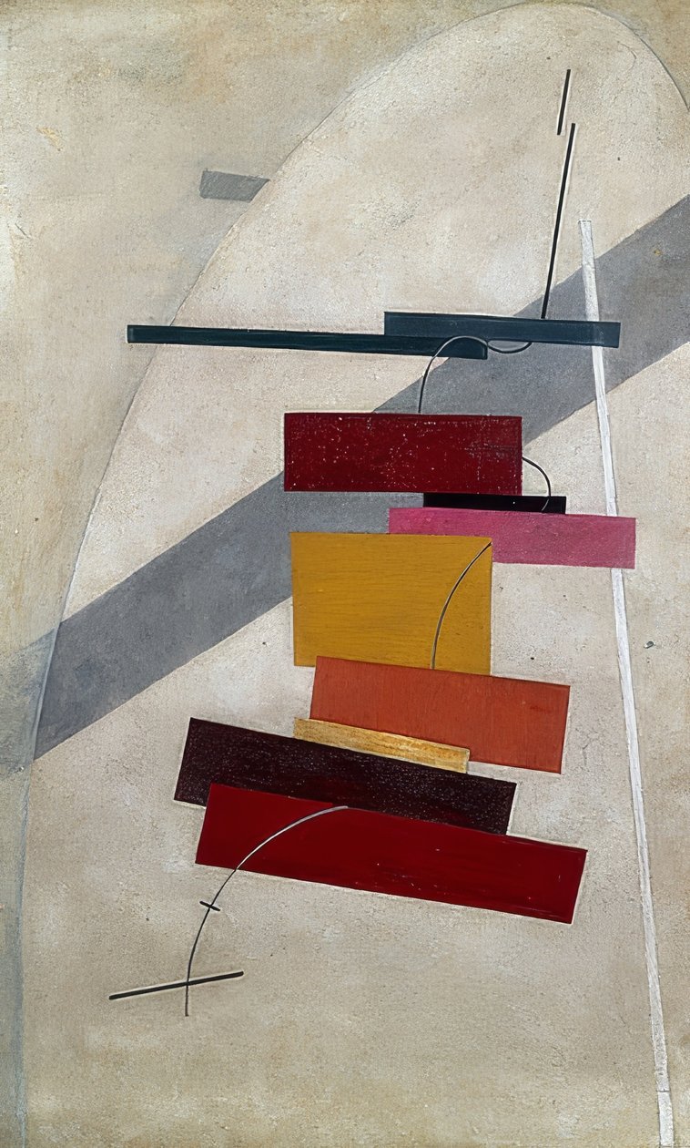 Kompozycja. około 1919-20 autorstwa Eliezer Markowich Lissitzky