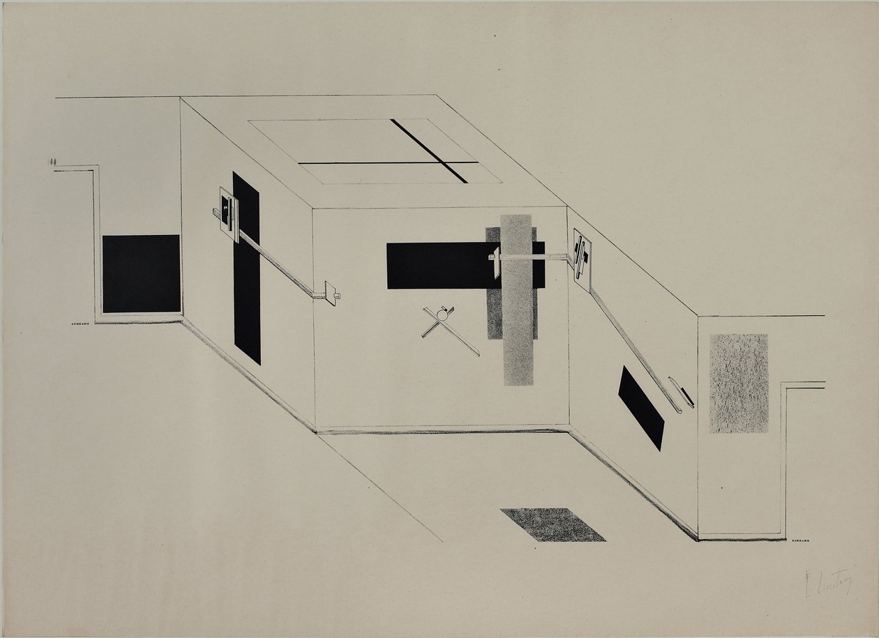 Proun autorstwa Eliezer Markowich Lissitzky