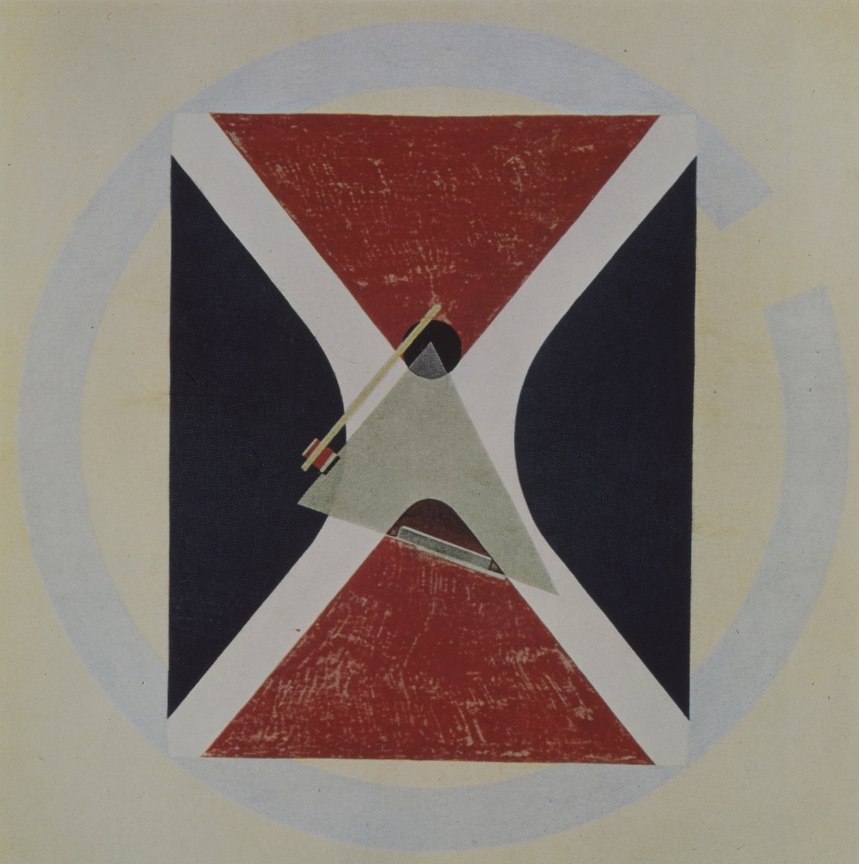 Proun 43, 1924 autorstwa Eliezer Markowich Lissitzky