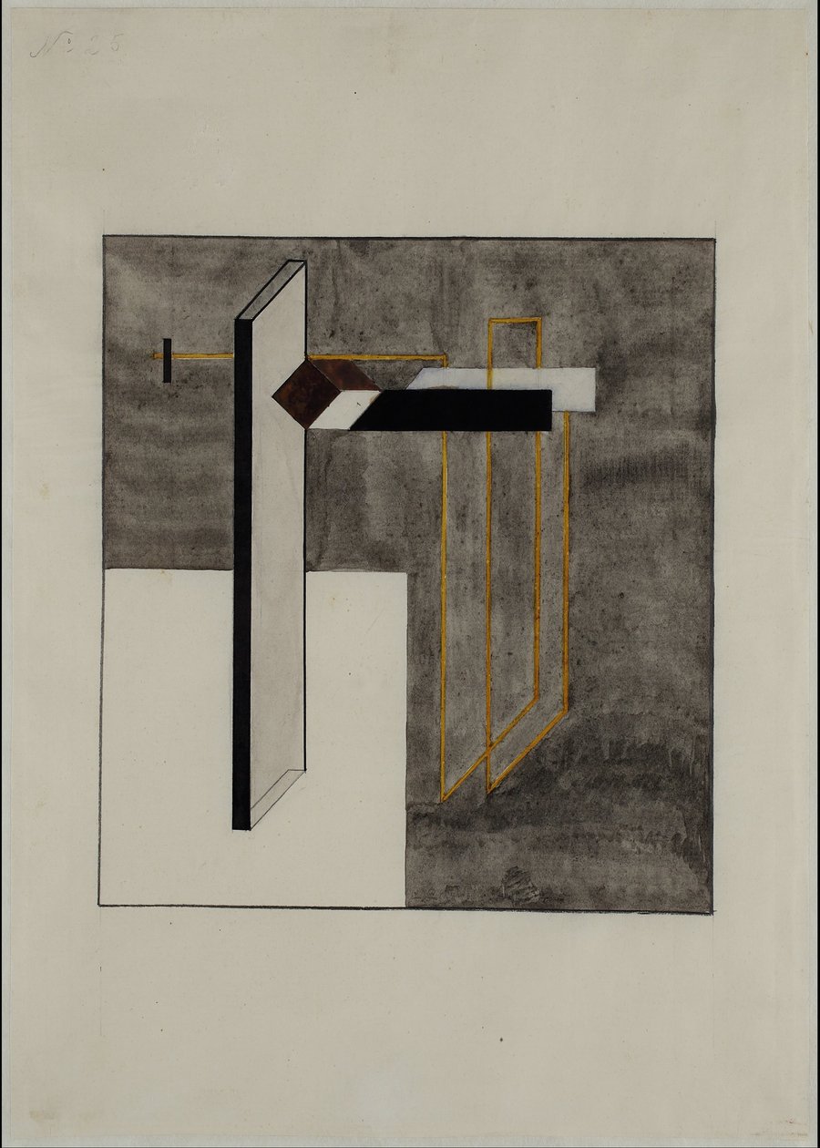 Proun 4B autorstwa Eliezer Markowich Lissitzky