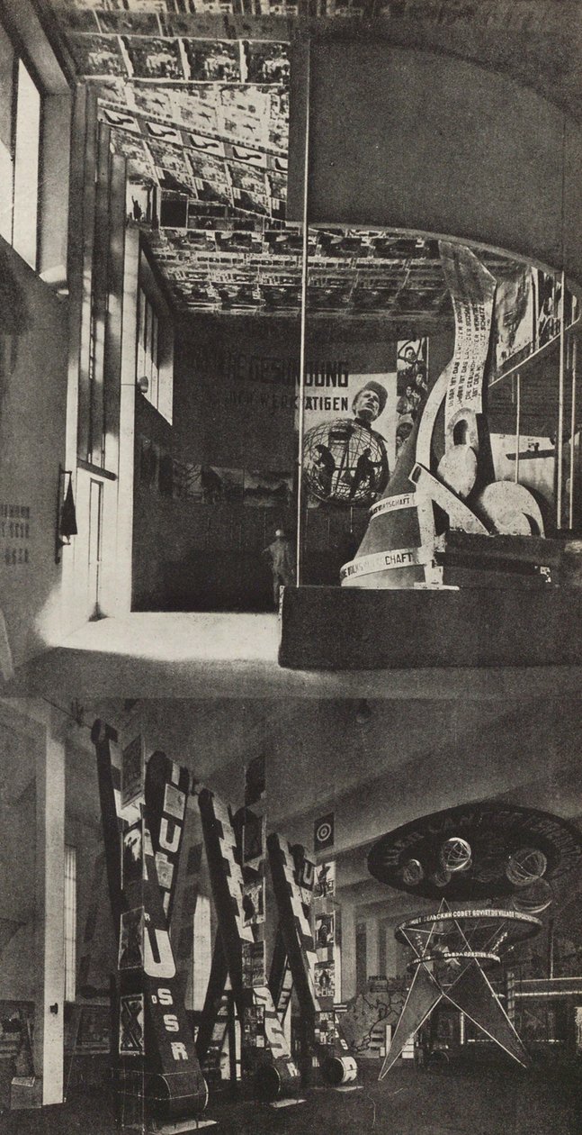 Pawilon sowiecki na Międzynarodowej Wystawie Prasowej, Kolonia, 1933. autorstwa Eliezer Markowich Lissitzky