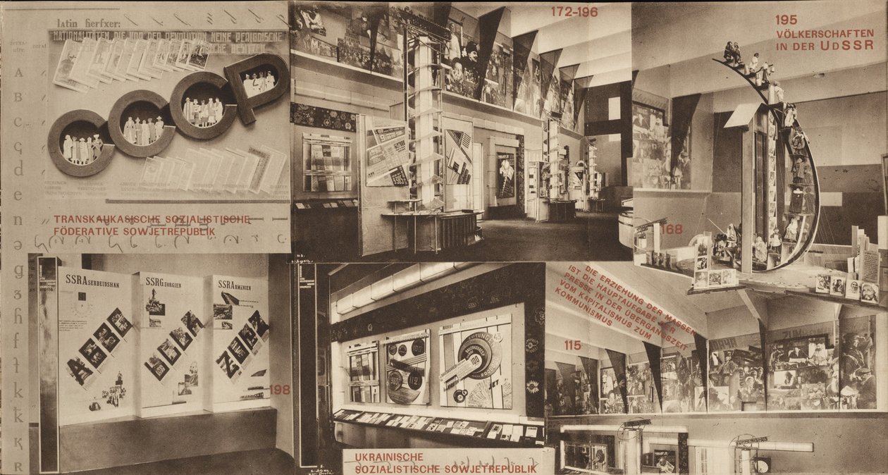 ZSRR. Katalog pawilonu sowieckiego na Międzynarodowej Wystawie Prasowej, Kolonia, 1928 autorstwa Eliezer Markowich Lissitzky