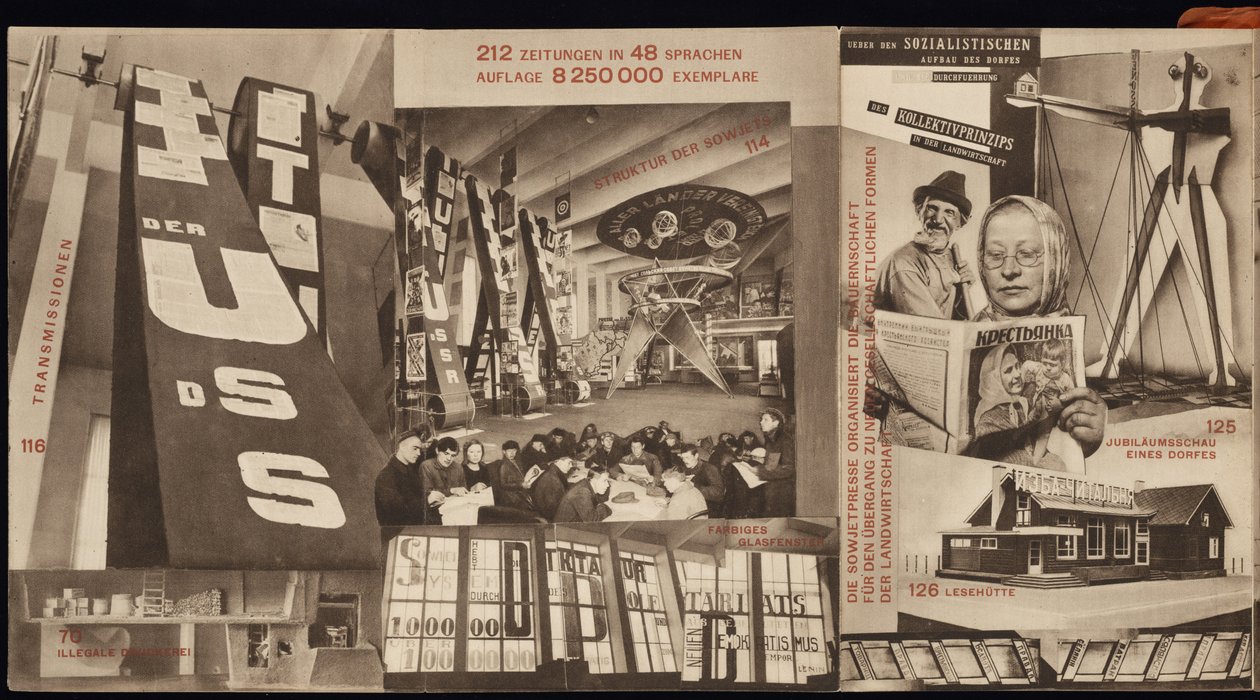 ZSRR. Katalog pawilonu sowieckiego na Międzynarodowej Wystawie Prasowej, Kolonia, 1928 autorstwa Eliezer Markowich Lissitzky