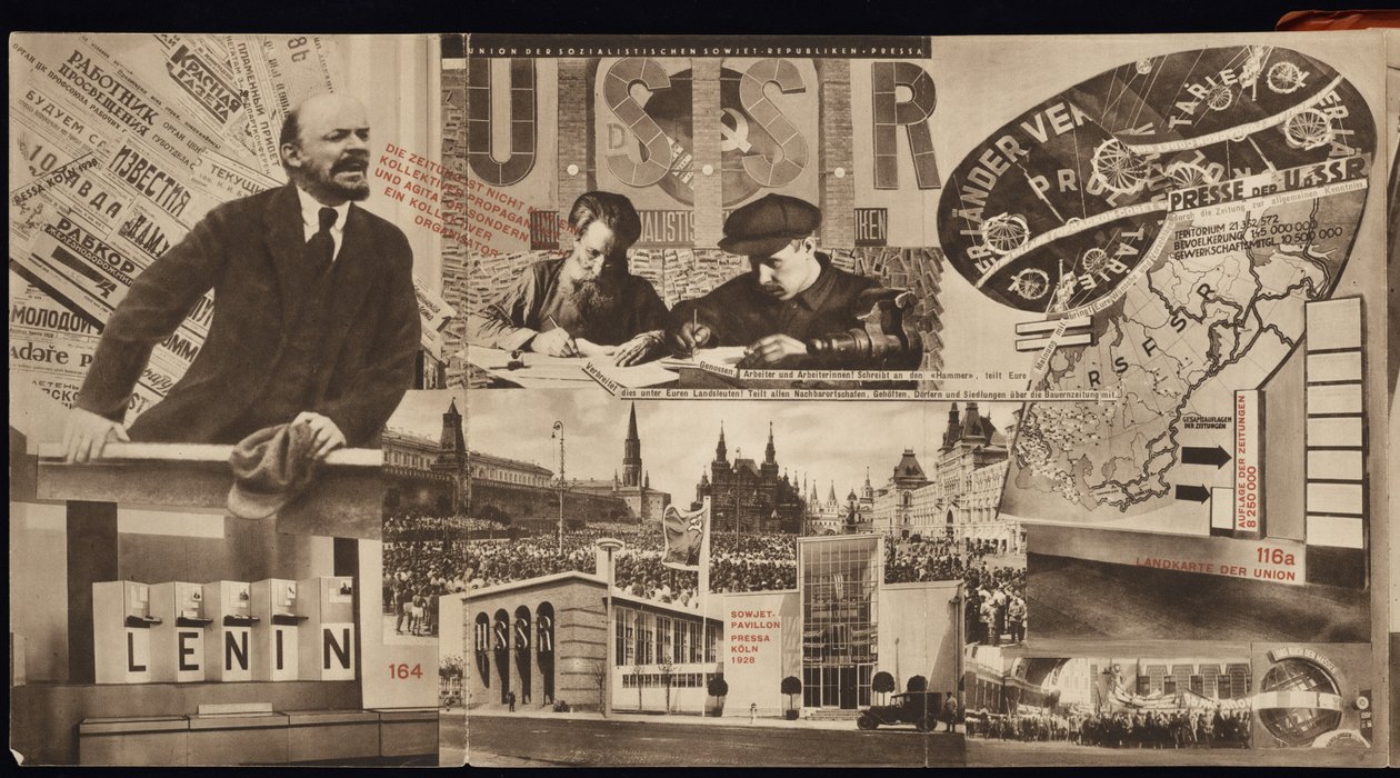 ZSRR. Katalog pawilonu sowieckiego na Międzynarodowej Wystawie Prasowej, Kolonia, 1928 autorstwa Eliezer Markowich Lissitzky