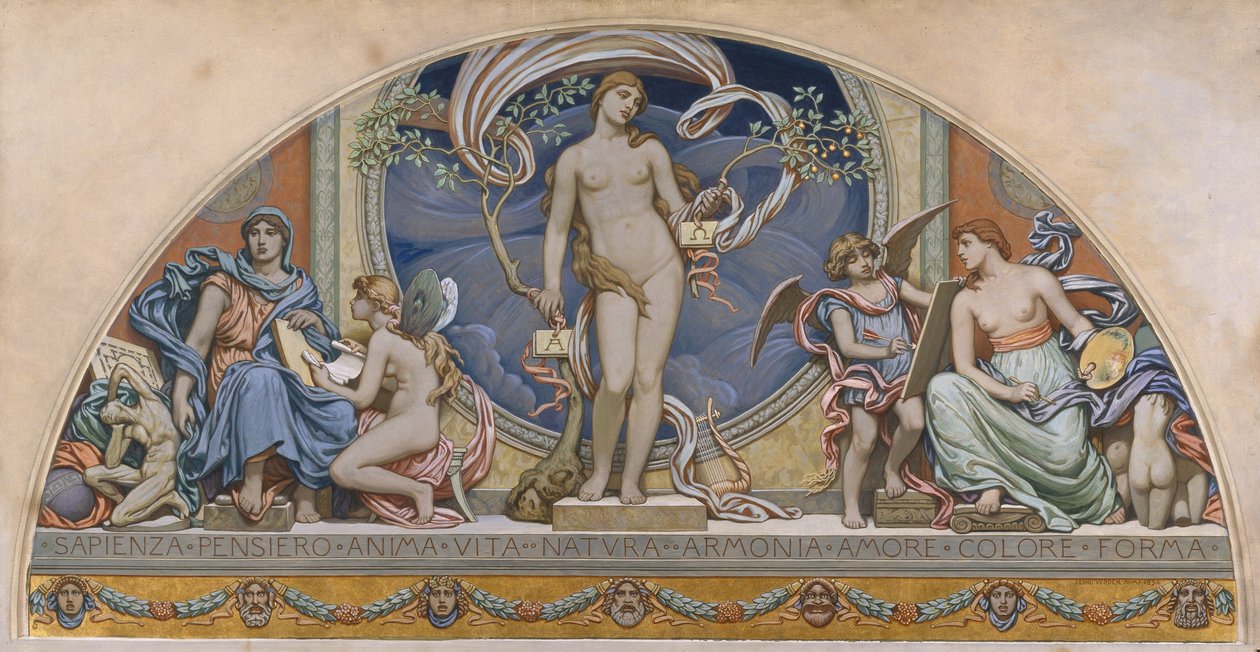 Rzym przedstawiciel sztuki autorstwa Elihu Vedder