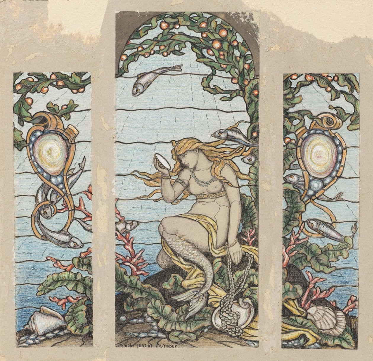 Okno Syrenki autorstwa Elihu Vedder