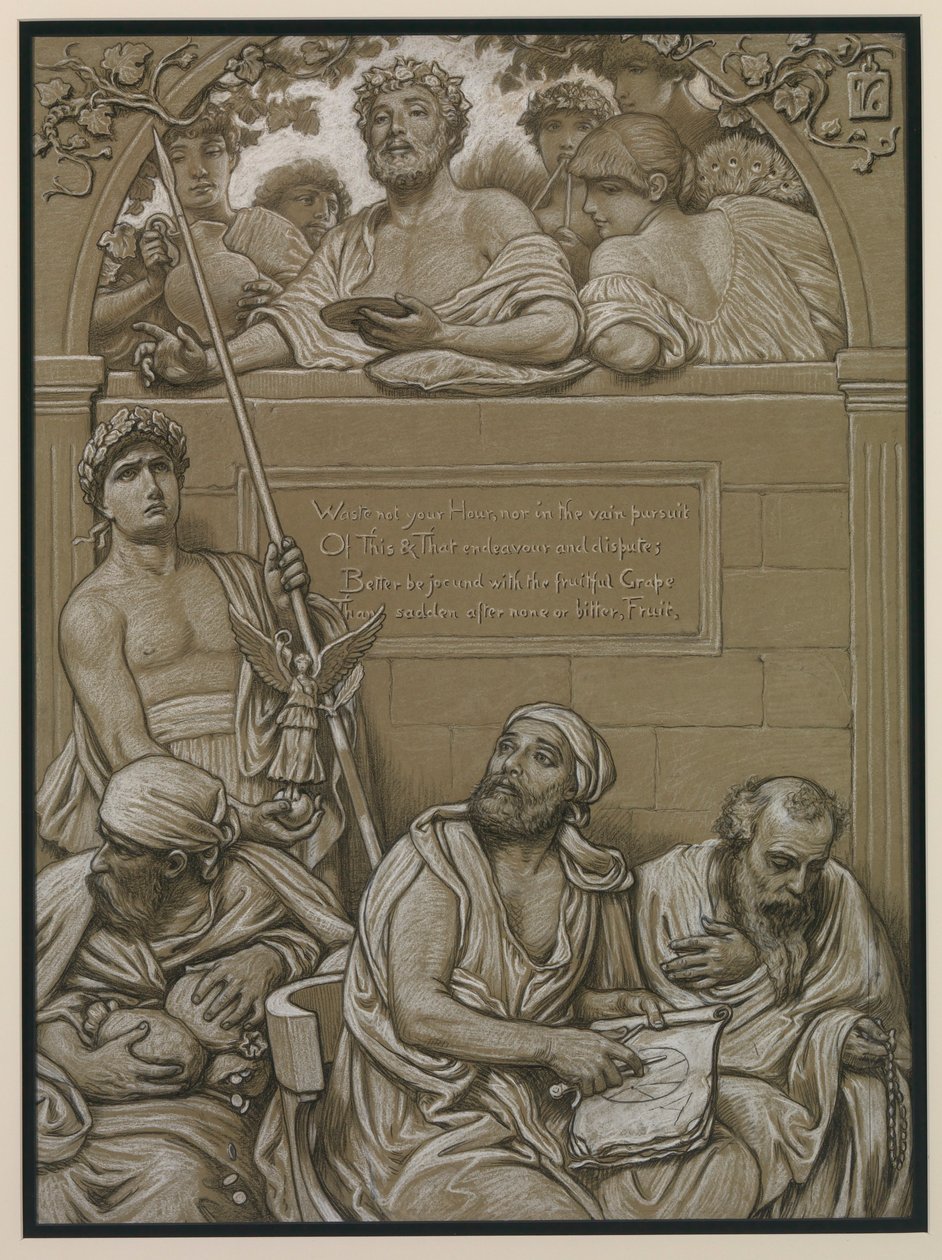 (Ilustracja do Rubajjat Omara Chajjama) Frontyspis autorstwa Elihu Vedder