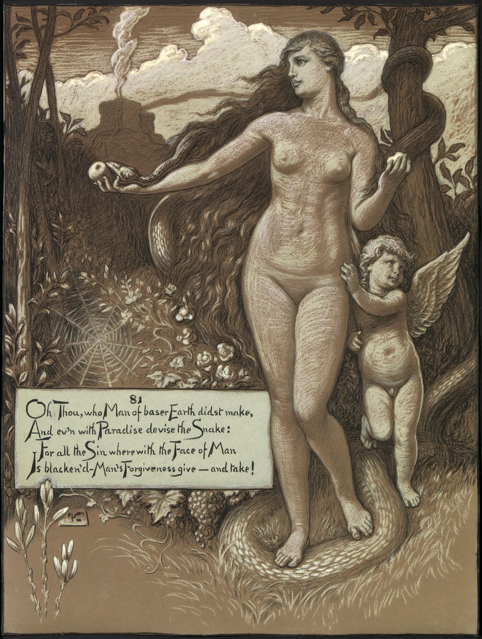 (Ilustracja do Rubáiyát Omara Khayyáma) Na początku autorstwa Elihu Vedder
