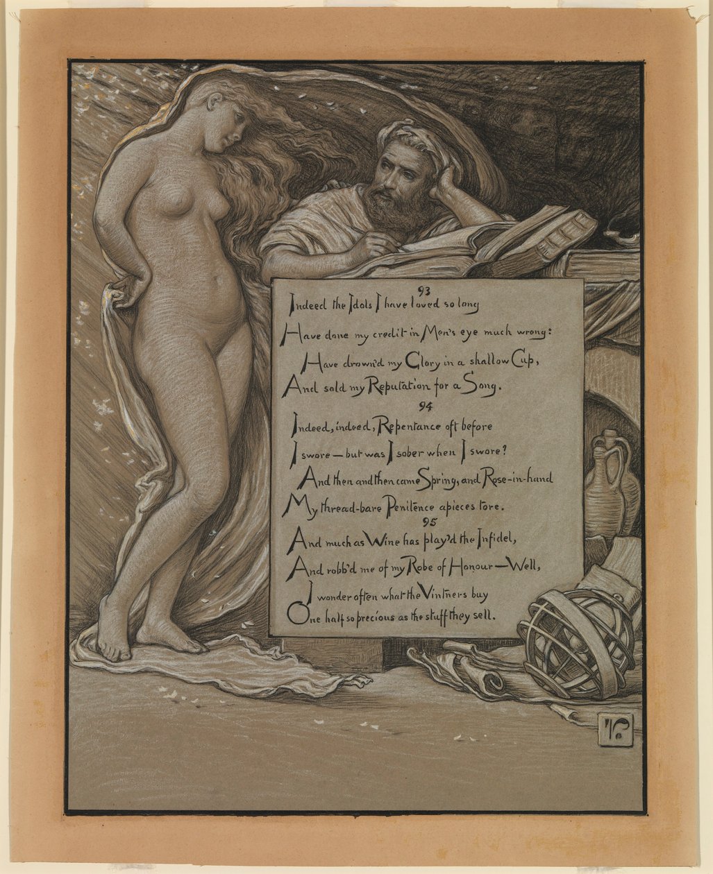 (Ilustracja do Rubáiyát Omara Khayyáma) Wiosna autorstwa Elihu Vedder