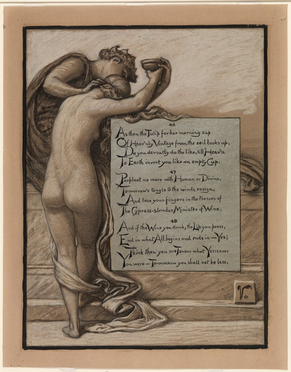 (Ilustracja do Rubáiyát Omara Khayyáma) Puchar miłości autorstwa Elihu Vedder