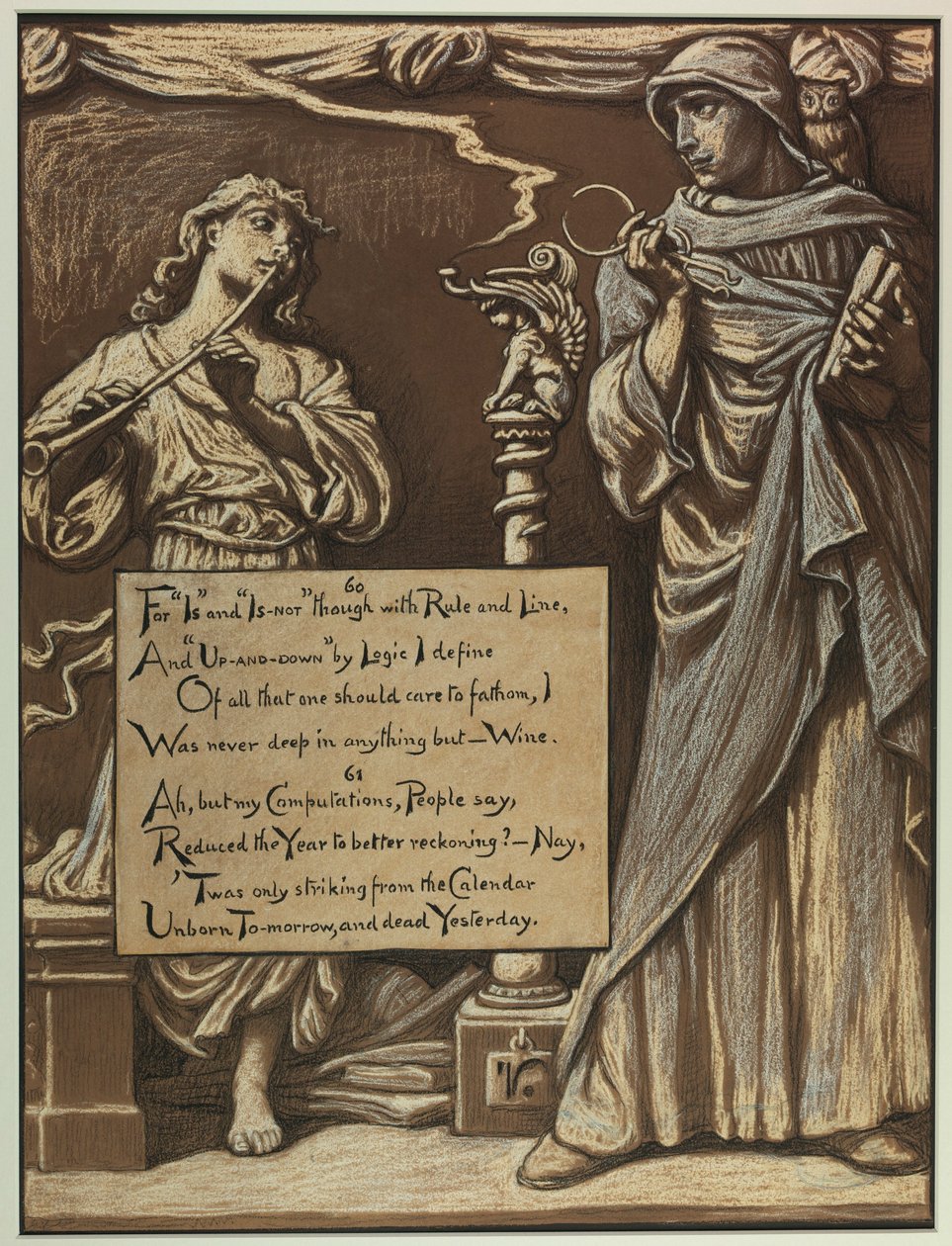 (Ilustracja do Rubáiyát Omara Khayyáma) Rozwód rozumu autorstwa Elihu Vedder