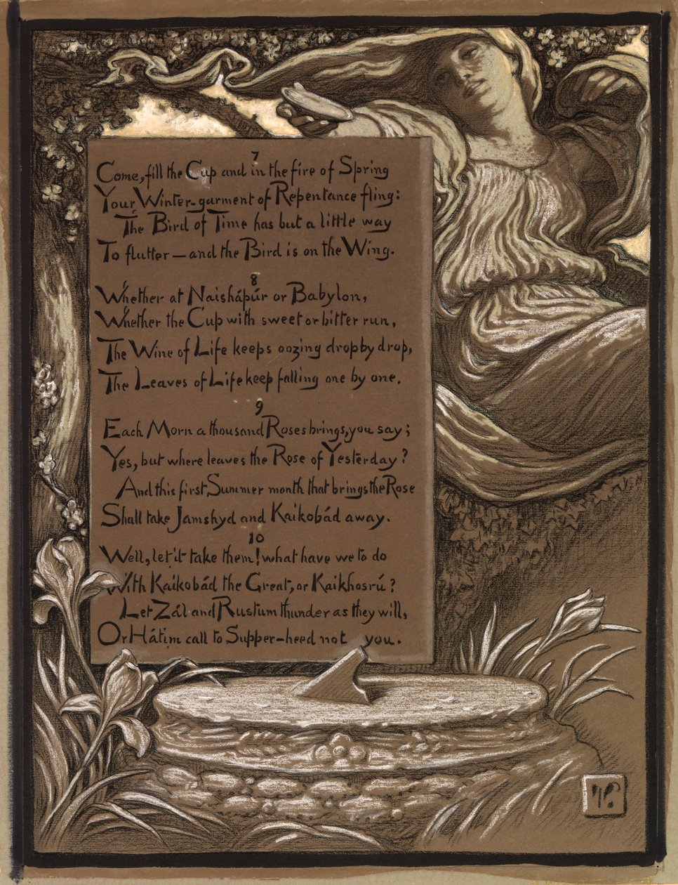 (Ilustracja do Rubáiyát Omara Khayyáma) Zaproszenie autorstwa Elihu Vedder