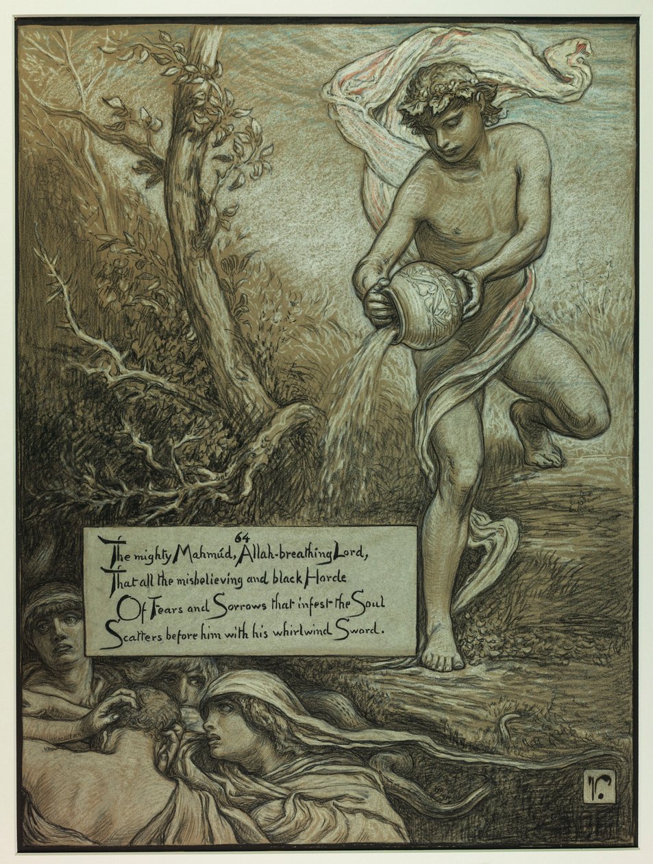 (Ilustracja do Rubáiyát Omara Khayyáma) Potężny Mahmud autorstwa Elihu Vedder